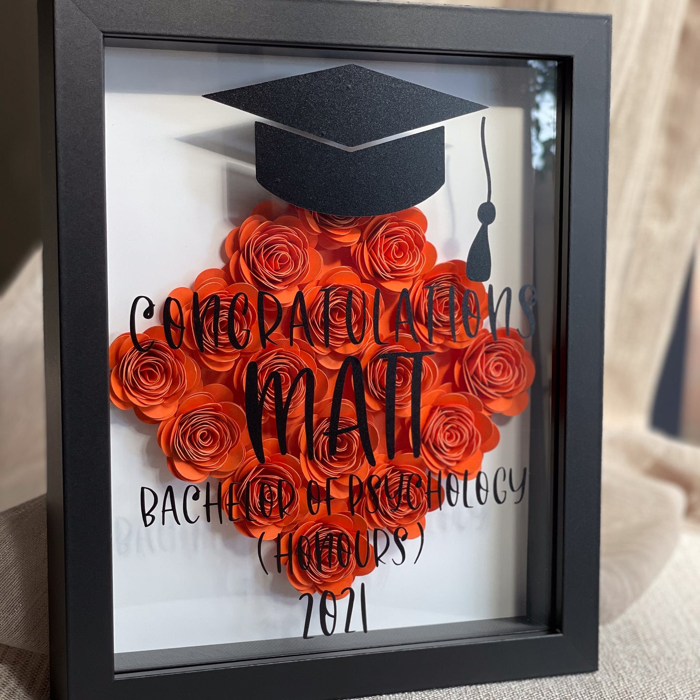 Graduation Cap Shadowbox Frame
