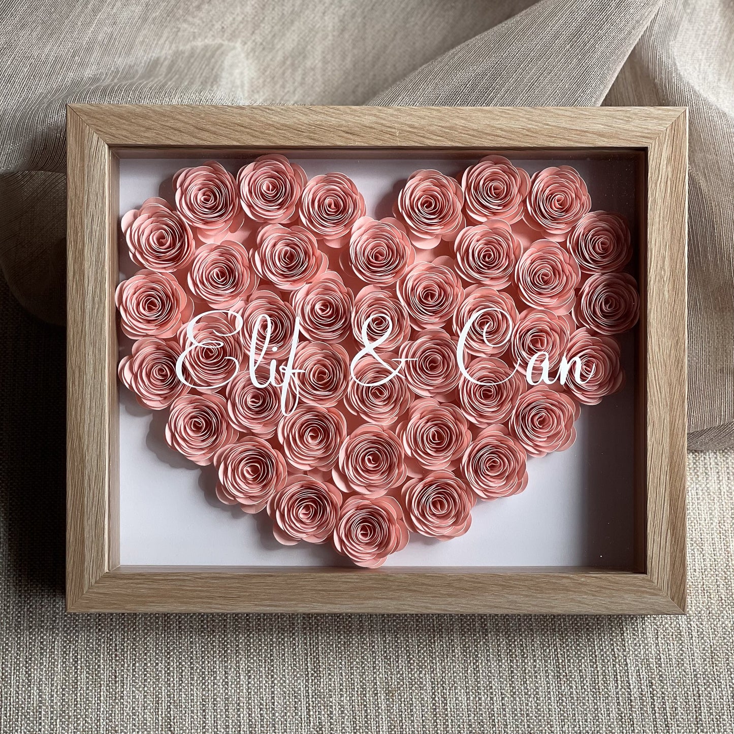 Solid Heart Shadowbox Frame (20x25 cm)