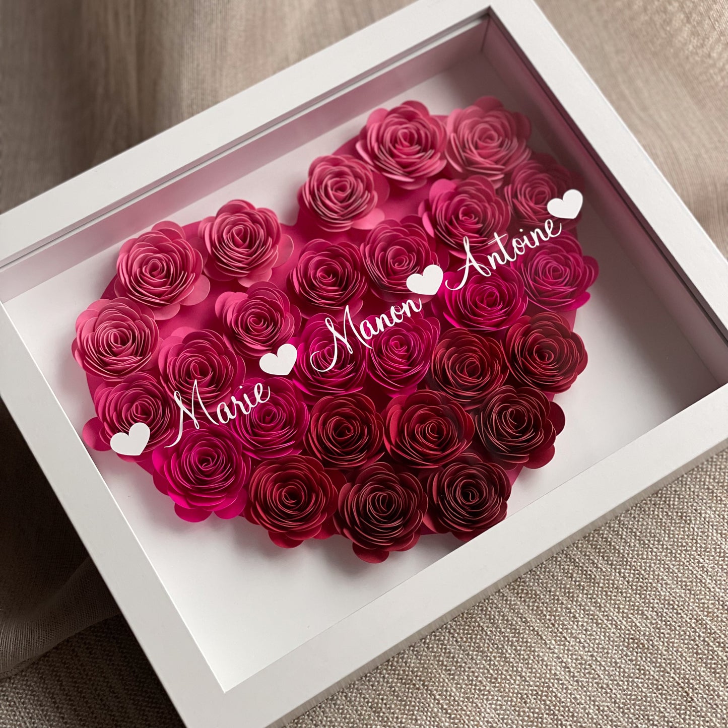 Ombré Heart Shadowbox Frame (10x15 cm)