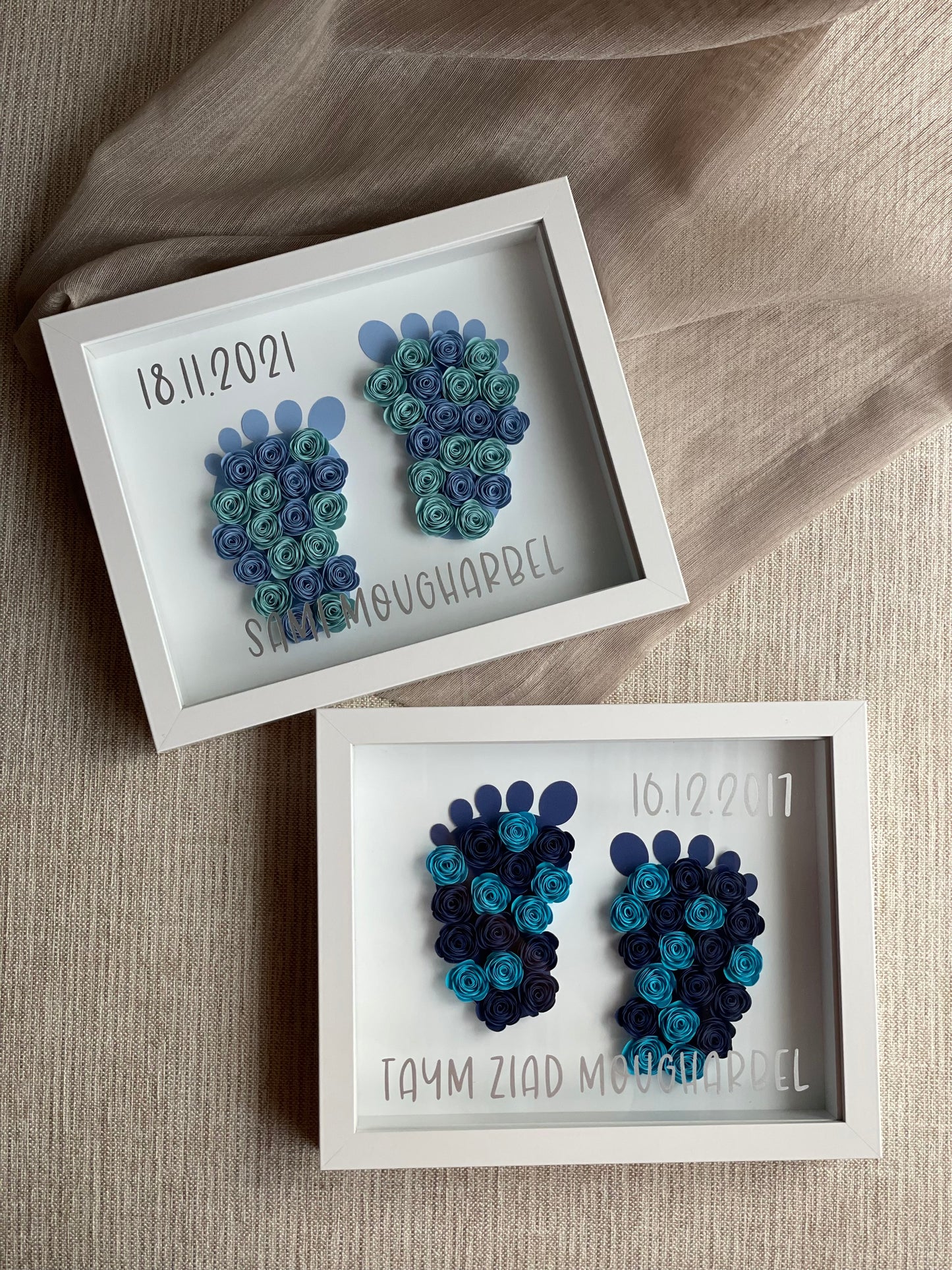 Baby Feet Shadowbox Frame (20x25 cm)