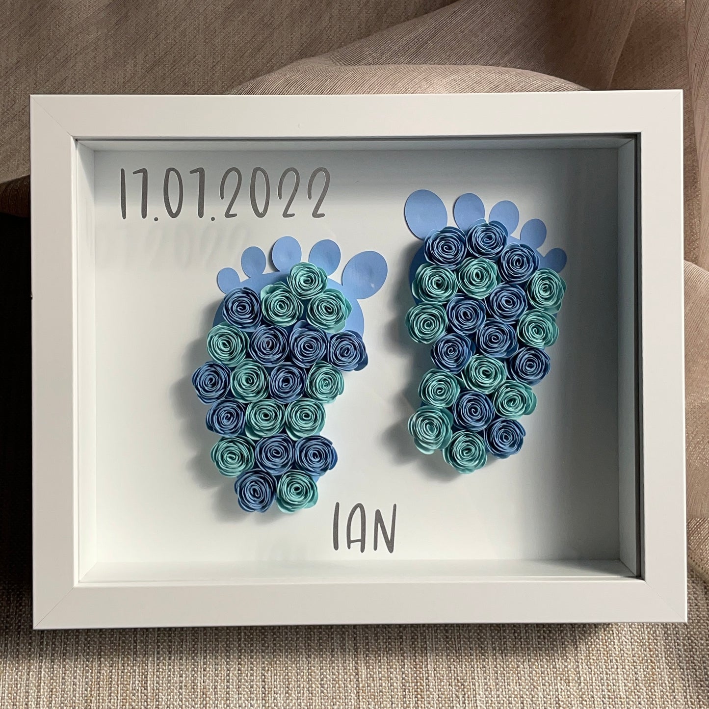 Baby Feet Shadowbox Frame (20x25 cm)