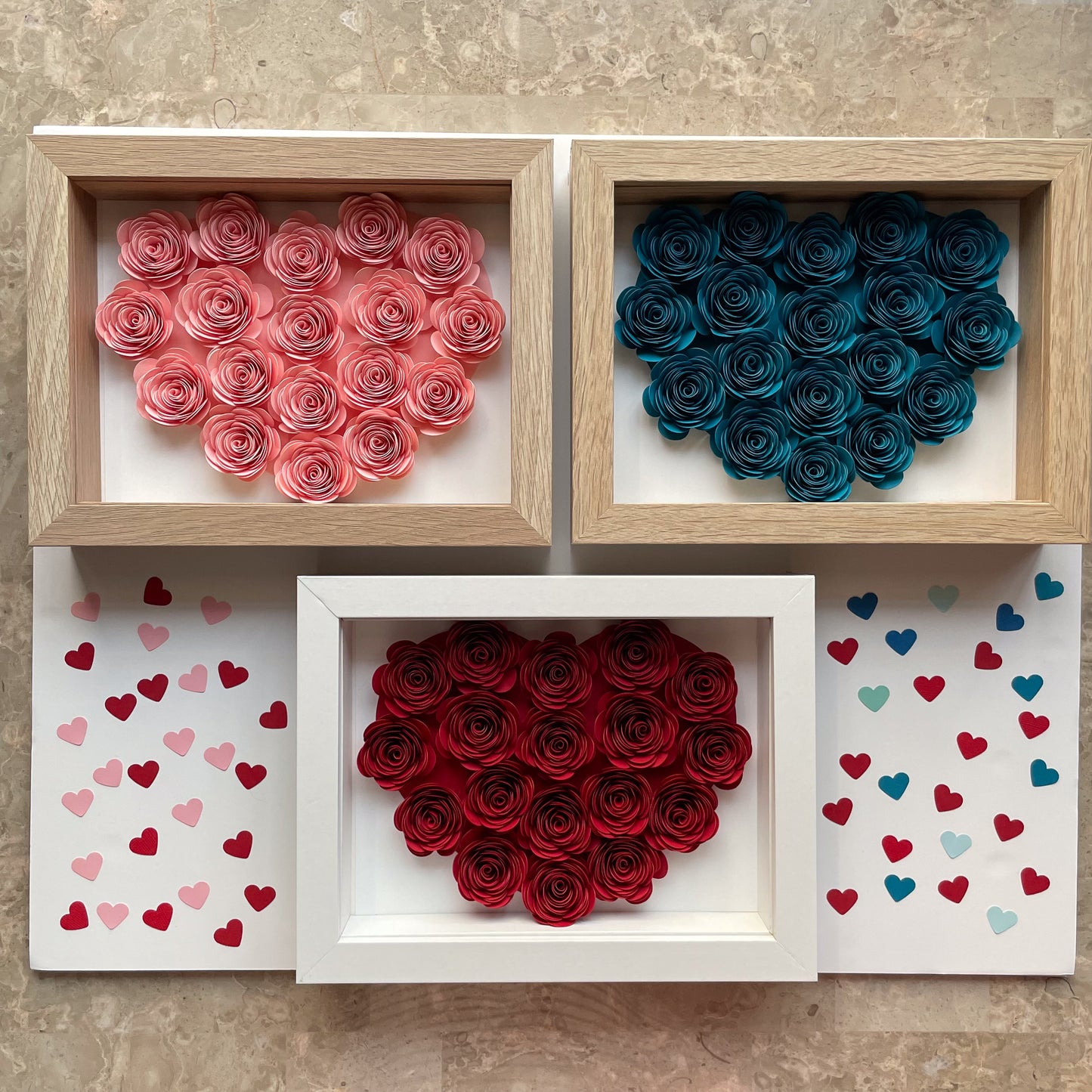 Solid Heart Shadowbox Frame (20x25 cm)