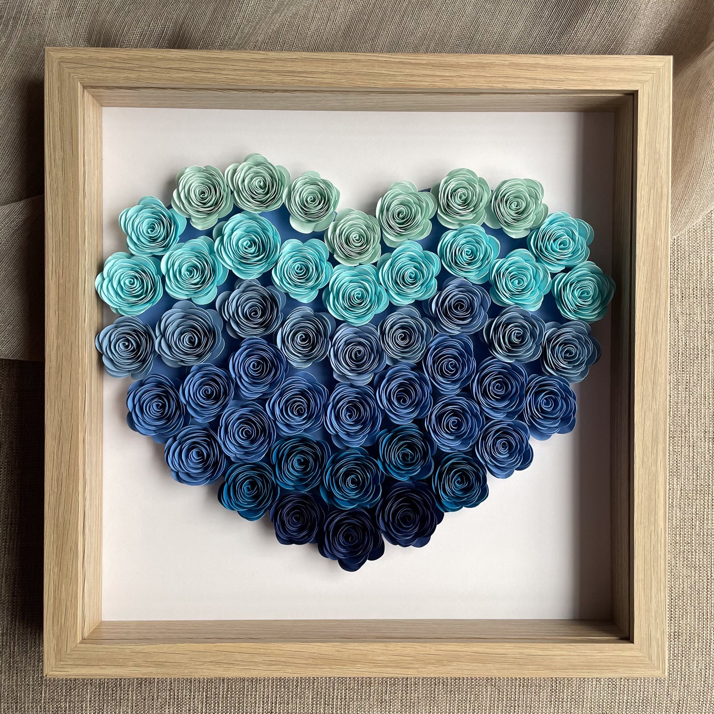 Ombré Heart Shadowbox Frame (30x30 cm)