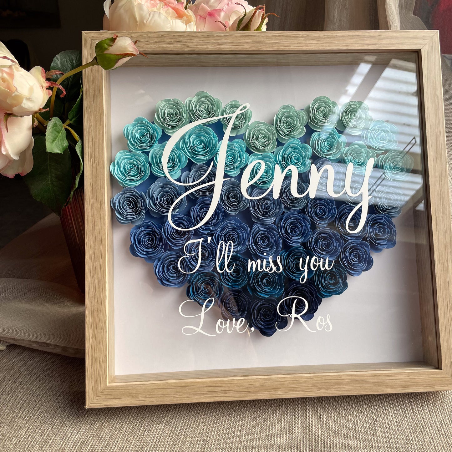 Ombré Heart Shadowbox Frame (30x30 cm)