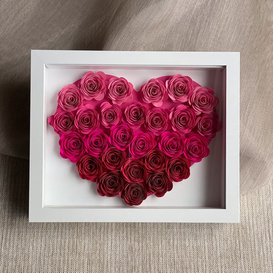 Ombré Heart Shadowbox Frame (10x15 cm)