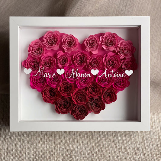 Ombré Heart Shadowbox Frame (20x25 cm)