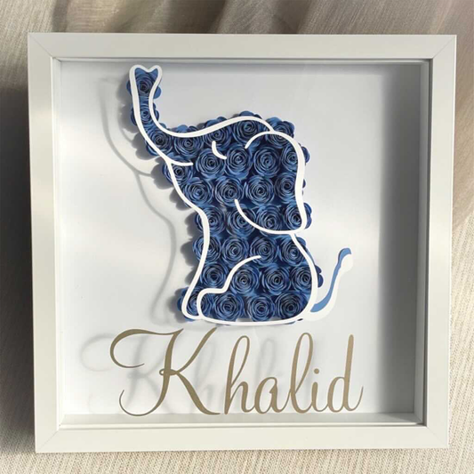 Elephant Shadowbox Frame