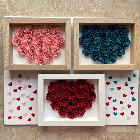 Solid Heart Shadowbox Frame (10x15 cm)