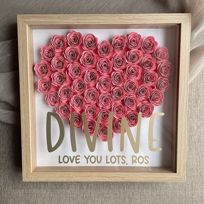 Solid Heart Shadowbox Frame (30x30 cm)