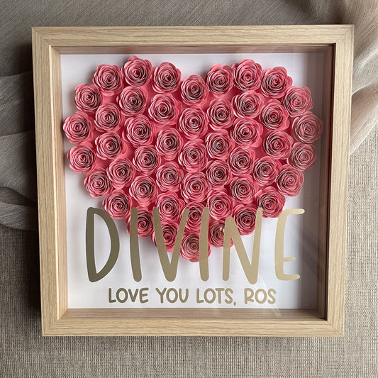 Solid Heart Shadowbox Frame (30x30 cm)