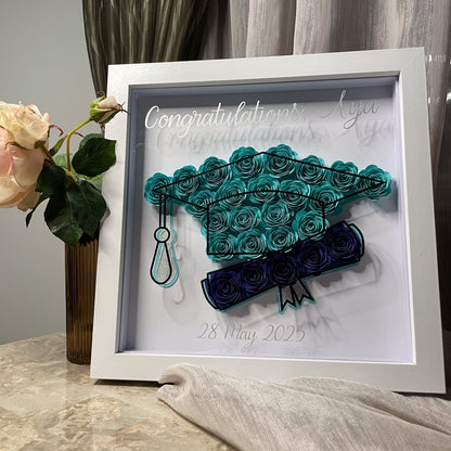 Graduation Cap & Scroll Shadowbox Frame