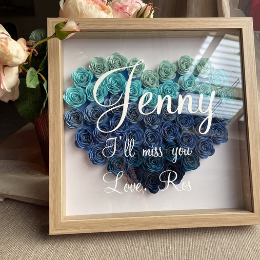 Ombré Heart Shadowbox Frame (30x30 cm)