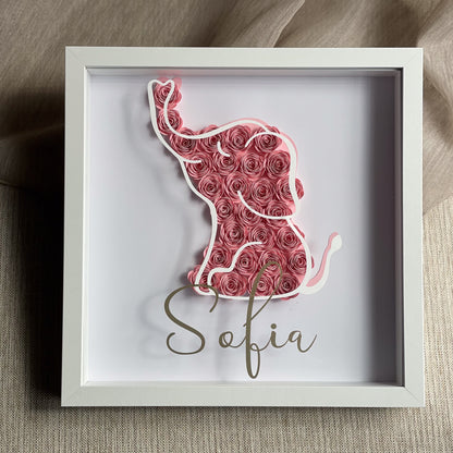 Elephant Shadowbox Frame