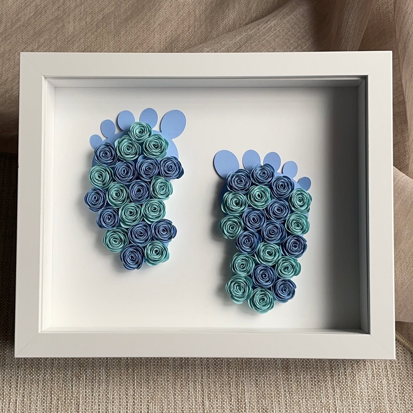Baby Feet Shadowbox Frame (20x25 cm)