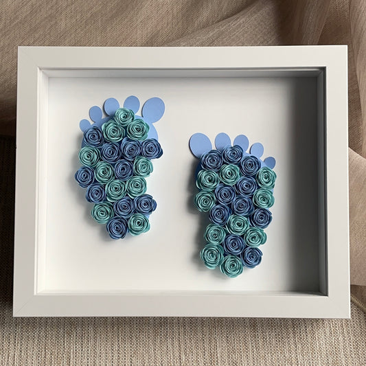 Baby Feet Shadowbox Frame (20x25 cm)